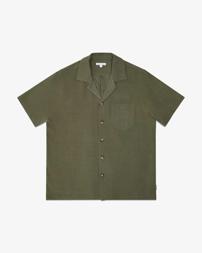 Men Banks Journal Shirts Brighton SS Woven Shirt Mint Tea