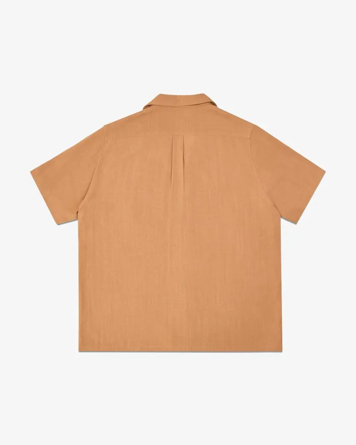 Men Banks Journal Shirts Brighton SS Woven Shirt Toast