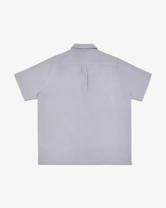 Men Banks Journal Shirts Brighton SS Woven Shirt Washed Grey