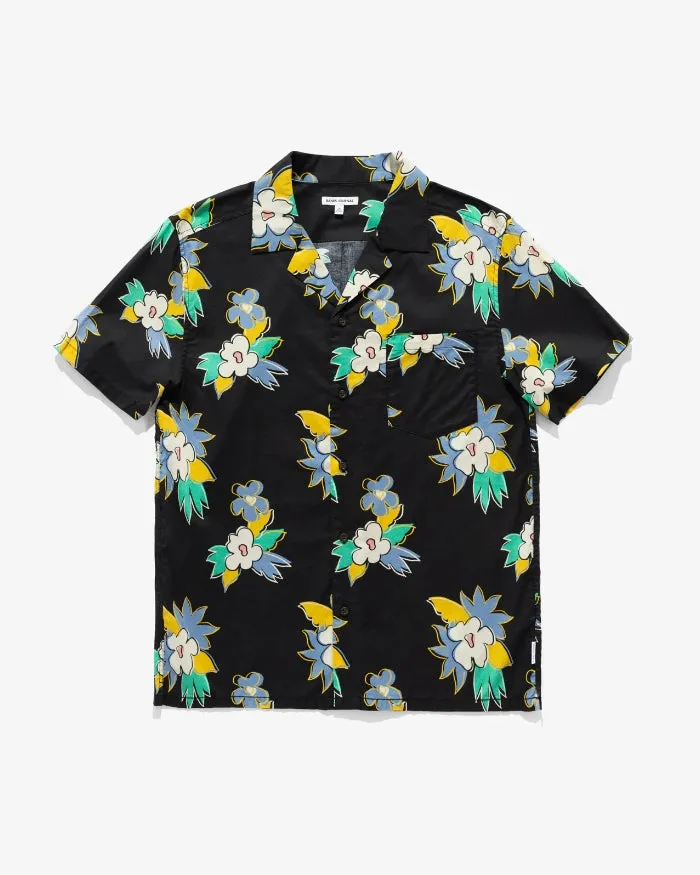 Men Banks Journal Shirts Islands SS Woven Shirt Black