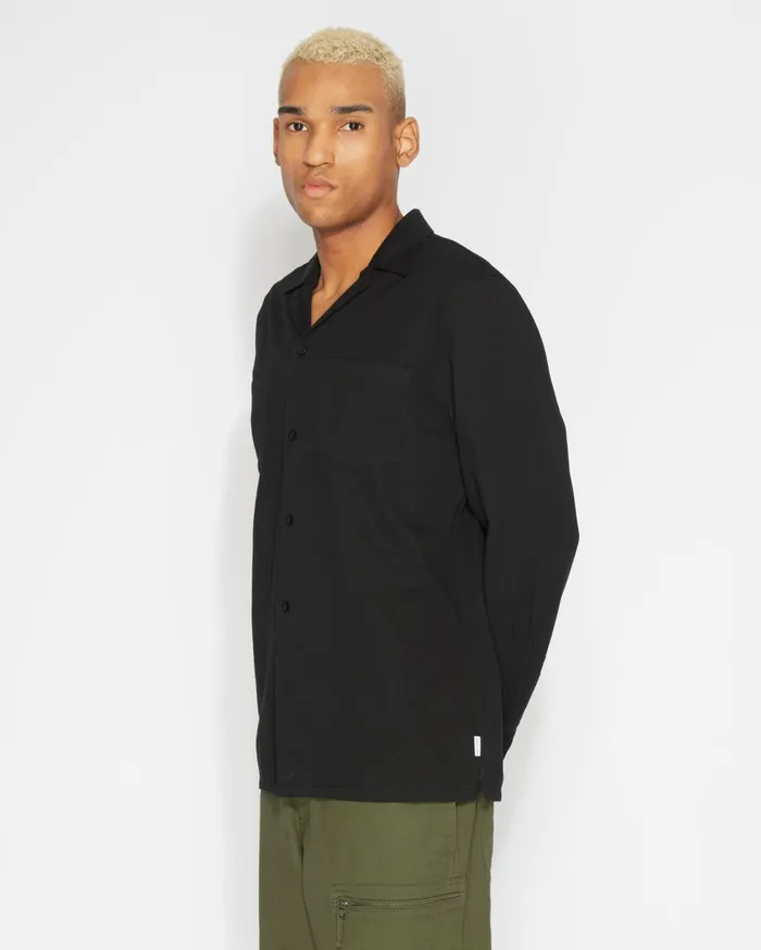 Men Banks Journal Shirts Jordi LS Woven Shirt Black