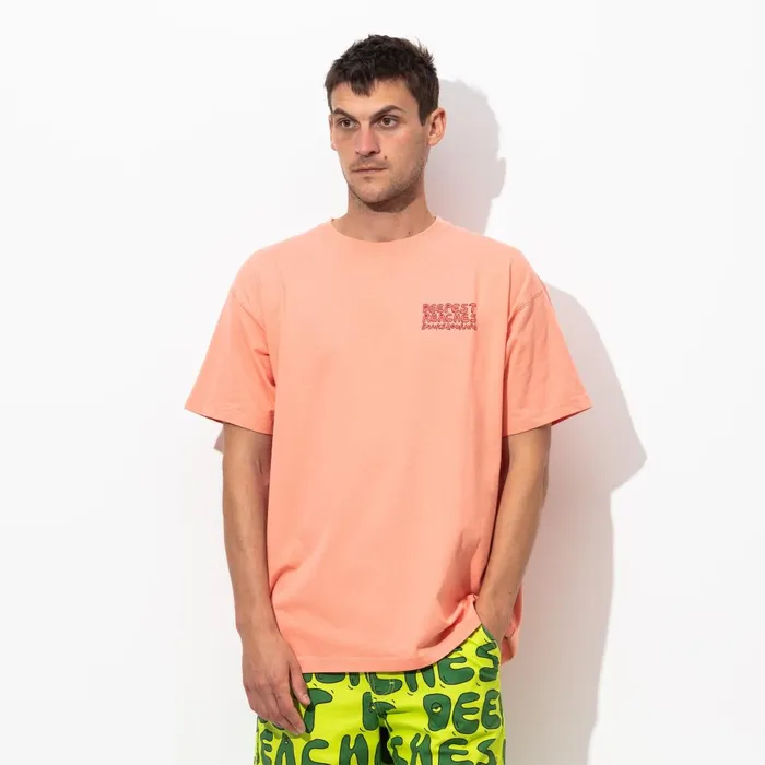Men Banks Journal TShirts Deepest Reaches Bubble Tee Shirt Washed Coral Men Banks Journal TShirts Deepest Reaches Bubble Tee Shirt Washed Coral