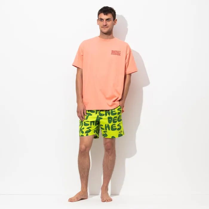 Men Banks Journal TShirts Deepest Reaches Bubble Tee Shirt Washed Coral Men Banks Journal TShirts Deepest Reaches Bubble Tee Shirt Washed Coral