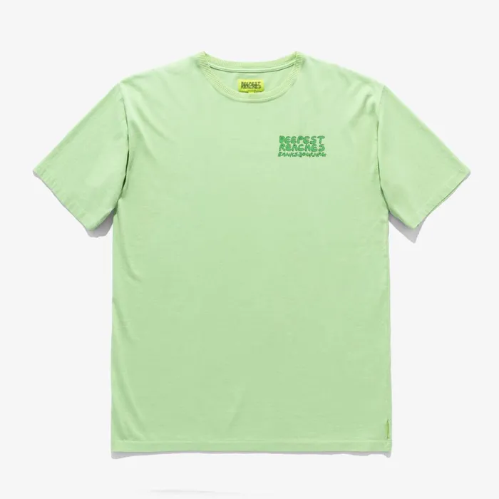 Men Banks Journal TShirts Deepest Reaches Bubble Tee Shirt Washed Lime