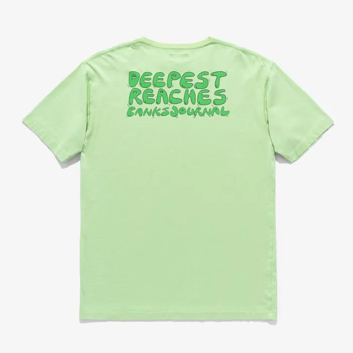 Men Banks Journal TShirts Deepest Reaches Bubble Tee Shirt Washed Lime Men Banks Journal TShirts Deepest Reaches Bubble Tee Shirt Washed Lime