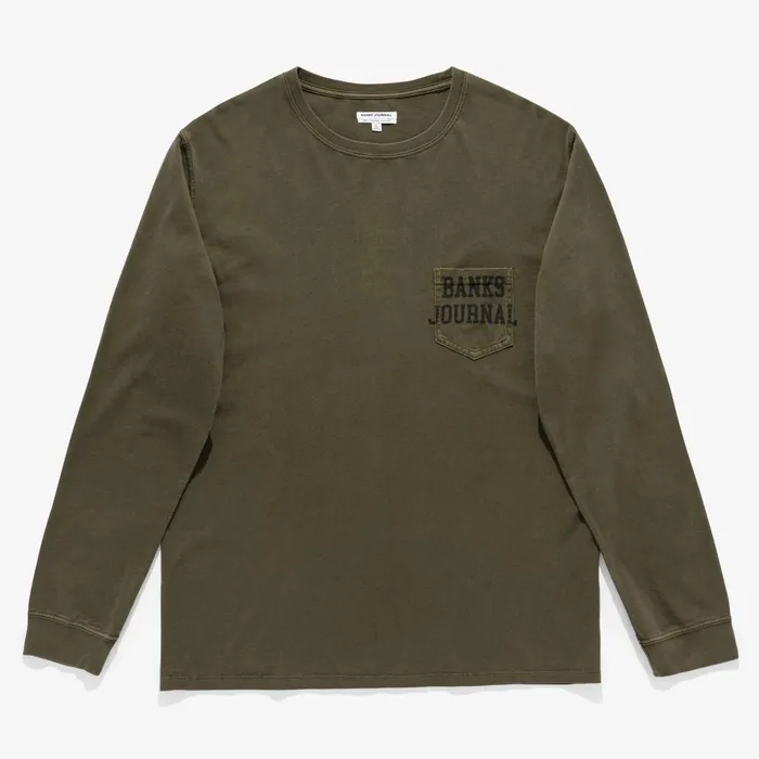 Men Banks Journal TShirts Defender LS Tee Shirt Army