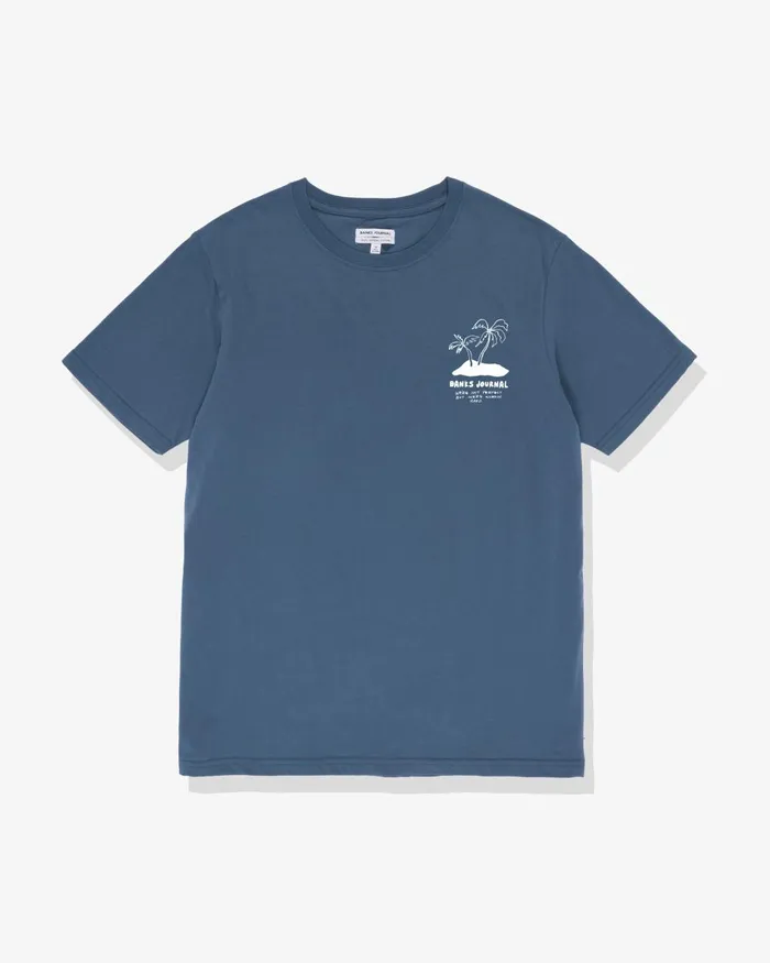 Men Banks Journal TShirts Living On Islands Classic Tee Shirt Mallard Blue Men Banks Journal TShirts Living On Islands Classic Tee Shirt Mallard Blue