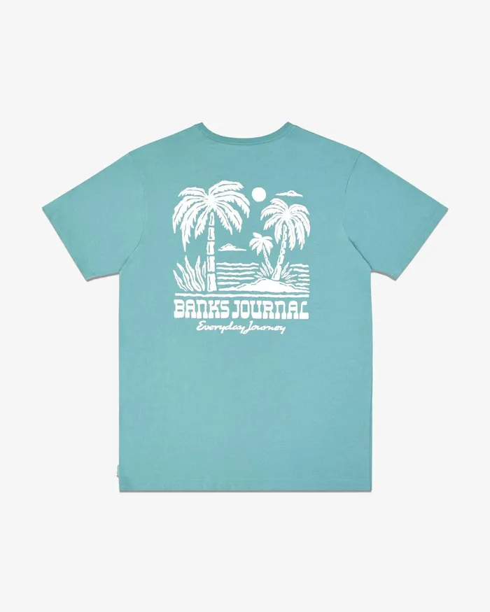 Men Banks Journal TShirts SEASIDE CLASSIC TEE ARCTIC Arctic
