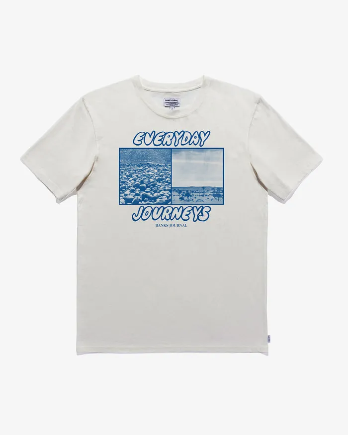 Men Banks Journal TShirts Subject Standard Tee Shirt Off White