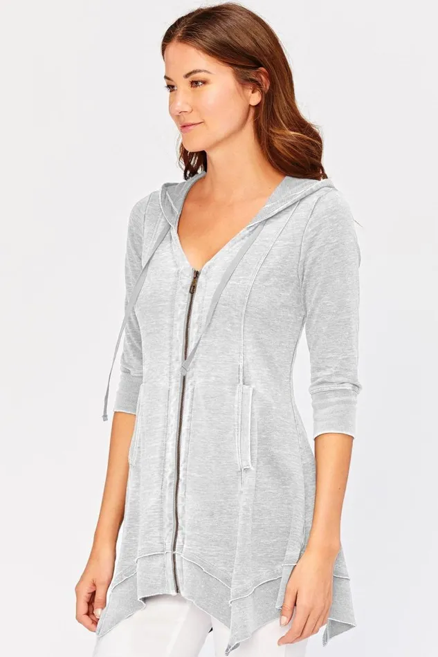Mercantile Burnout Jacket Pebble Clothing XCVI Jackets