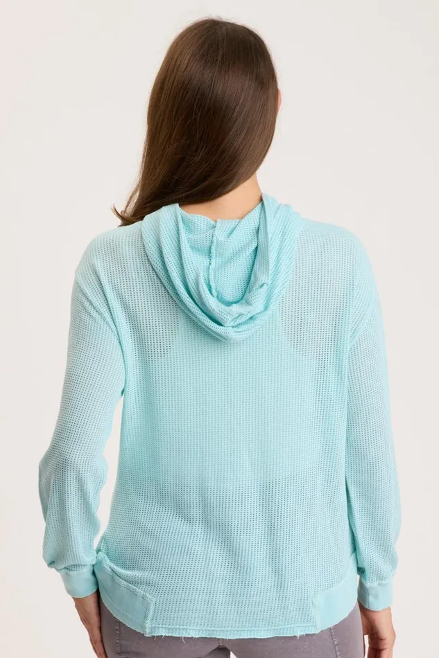 Mesh Sidel Hoodie Mermaid Tail Pigment Clothing XCVI Sweatshirts