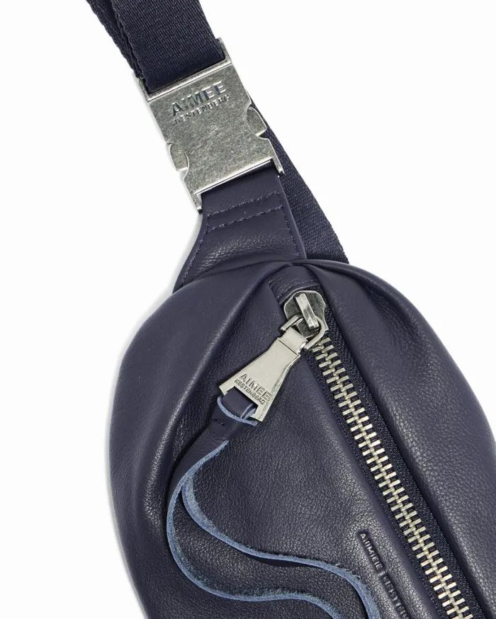 Milan Bum Bag Ink Blue Women Aimee Kestenberg Bum Bags and Belt Bags