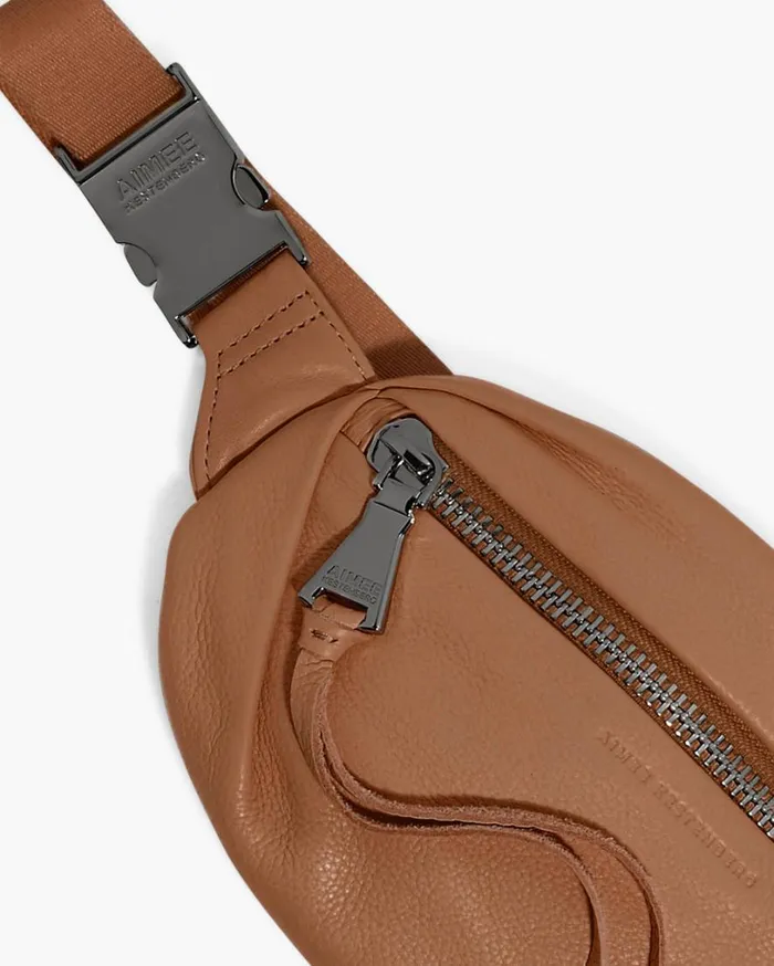Milan Bum Bag Vachetta With Gunmetal Women Aimee Kestenberg Bum Bags and Belt Bags