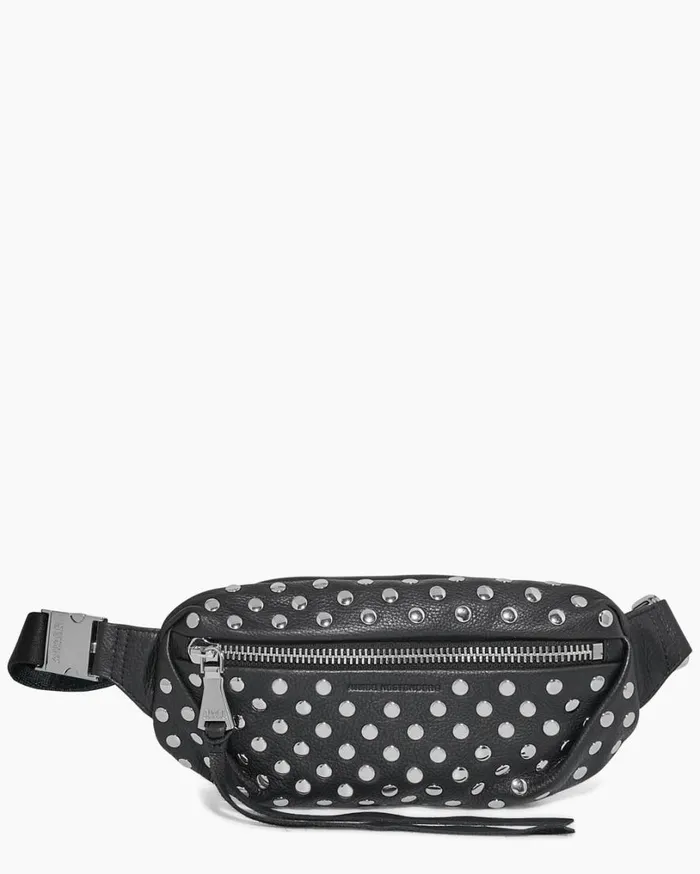 Milan Novelty Bum Bag Black With Disco Studs Women Aimee Kestenberg Bum Bags and Belt Bags Milan Novelty Bum Bag Black With Disco Studs Women Aimee Kestenberg Bum Bags and Belt Bags