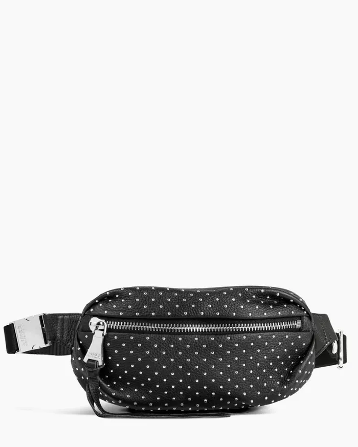 Milan Novelty Bum Bag Black With Microstuds Women Aimee Kestenberg Bum Bags and Belt Bags Milan Novelty Bum Bag Black With Microstuds Women Aimee Kestenberg Bum Bags and Belt Bags