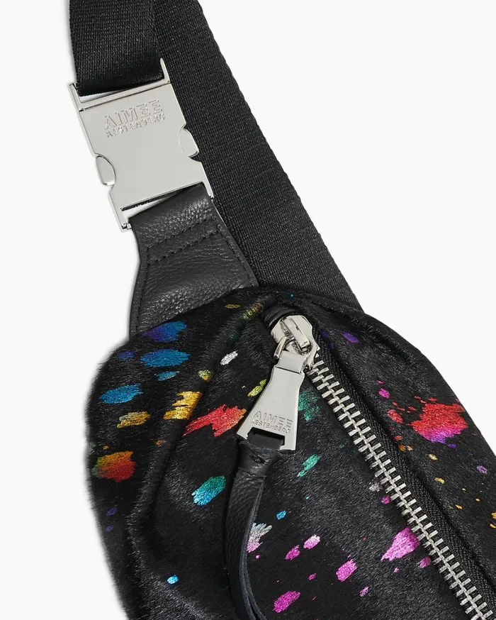 Milan Novelty Bum Bag Rainbow Haircalf Women Aimee Kestenberg Bum Bags and Belt Bags