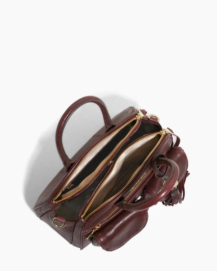 Mini Lucy Satchel True Plum Women Aimee Kestenberg Satchels