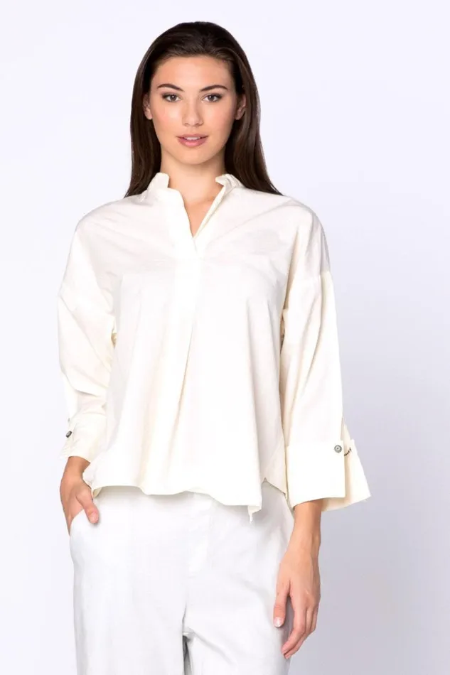 Moa Blouse Nougat Clothing XCVI ShirtsBlouses