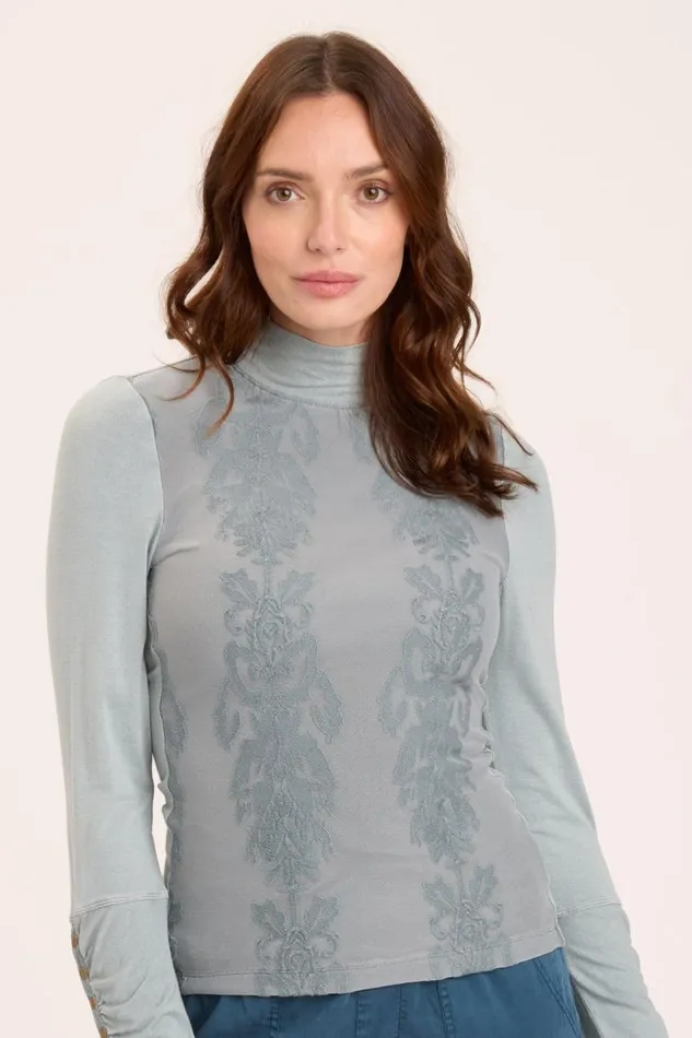 Monroe Turtleneck Dew Drop Pigment Clothing XCVI ShirtsBlouses