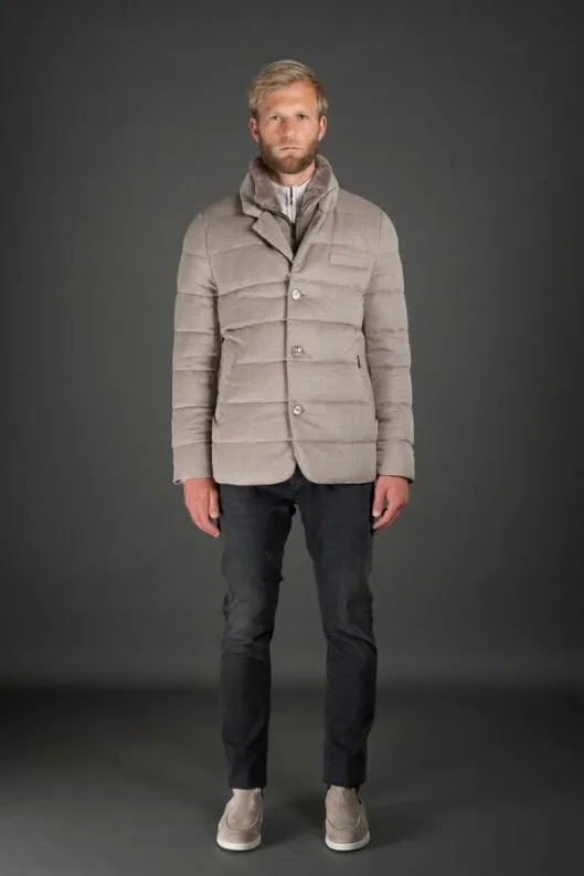 MooRER Jackets Men DALTONEDB Camel