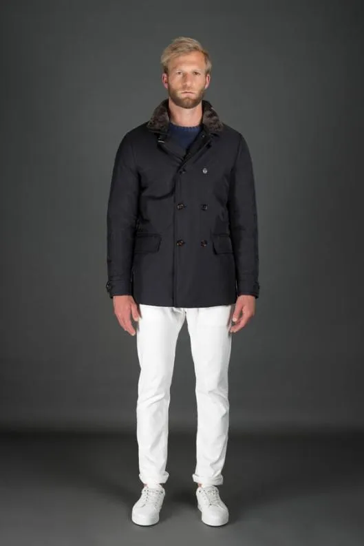 MooRER Jackets Men KURTGF Darkblu