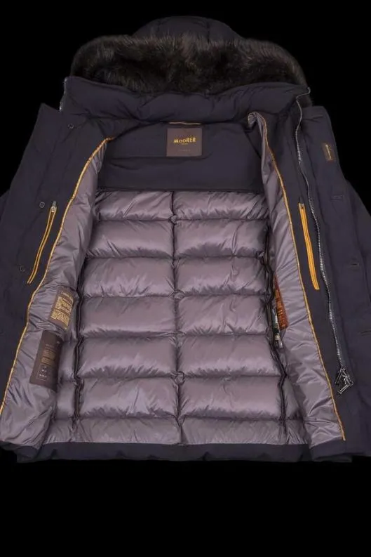 MooRER Jackets Men MORESCOKN Dark Blu