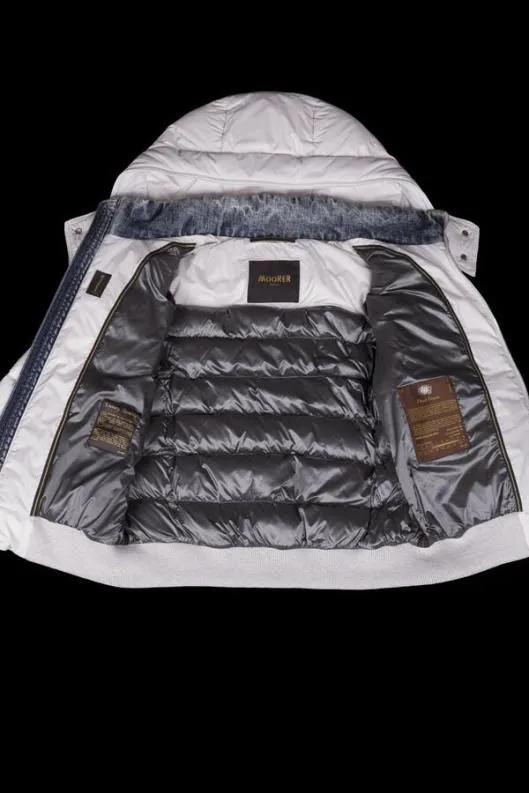MooRER Jackets Women LESLIE104XN Blu Bleach