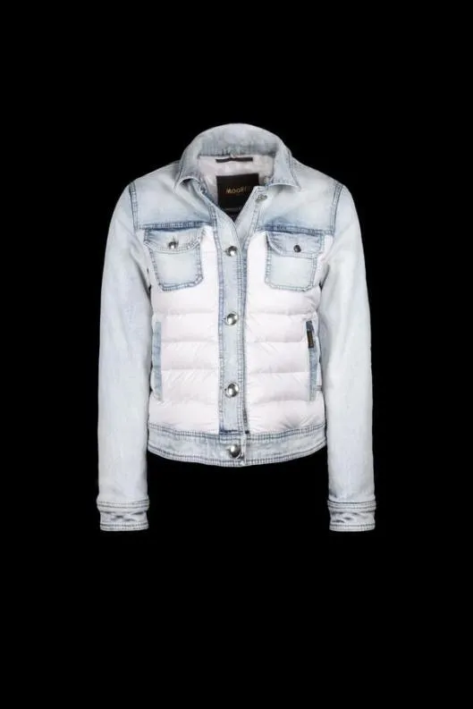 MooRER Jackets Women PETUNIAFUR104XN Blu Bleach