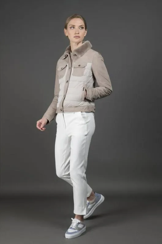 MooRER Jackets Women PETUNIAFURURO Pearl