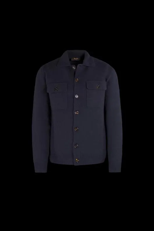 MooRER Knitwear Men ALLYNWS3 Marine