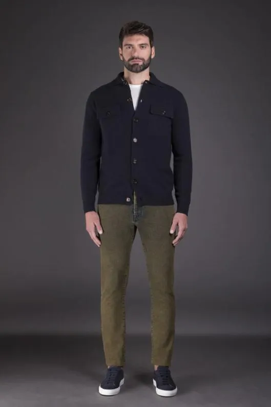 MooRER Knitwear Men ALLYNWS3 Marine