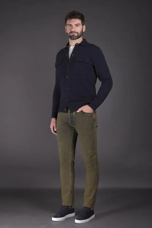 MooRER Knitwear Men ALLYNWS3 Marine