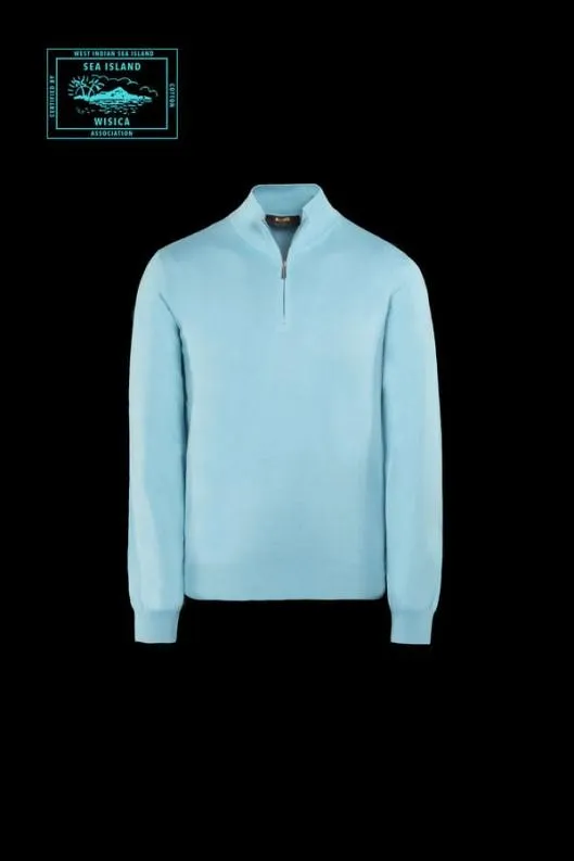 MooRER Knitwear Men ATLANTESI5 Caribbeanturquoise