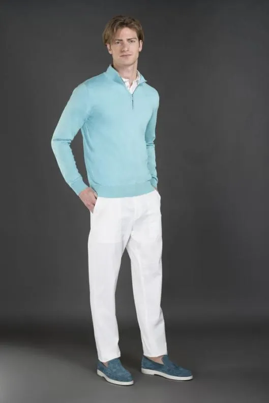 MooRER Knitwear Men ATLANTESI5 Caribbeanturquoise
