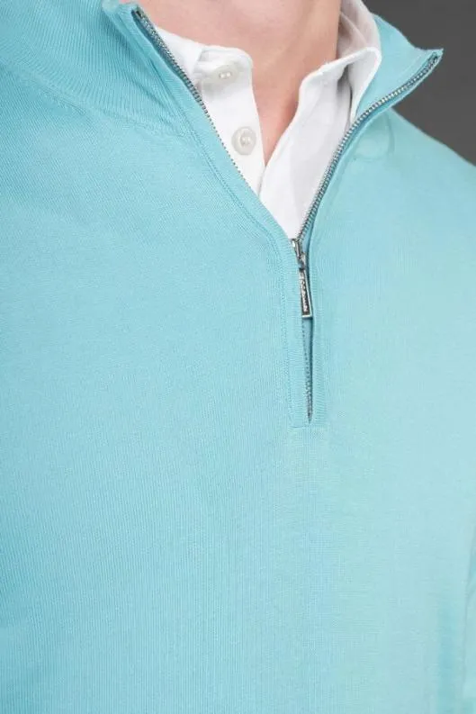 MooRER Knitwear Men ATLANTESI5 Caribbeanturquoise