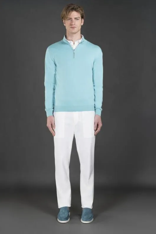 MooRER Knitwear Men ATLANTESI5 Caribbeanturquoise