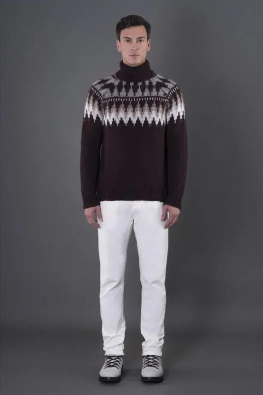 MooRER Knitwear Men DACREPAY Bordeaux