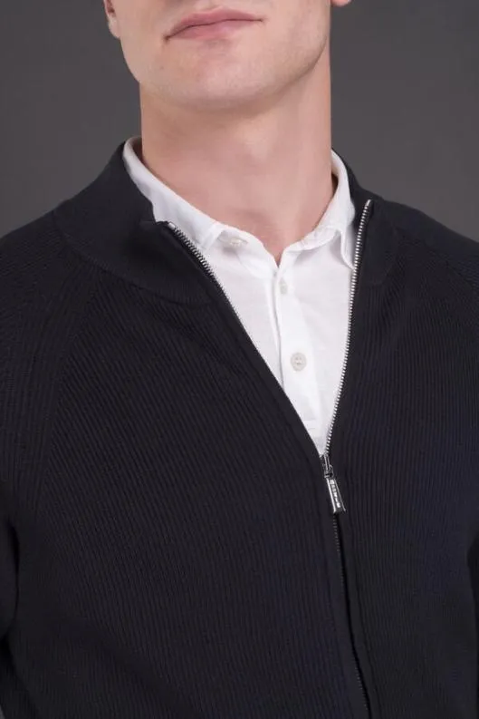 MooRER Knitwear Men DEANCSP Navy