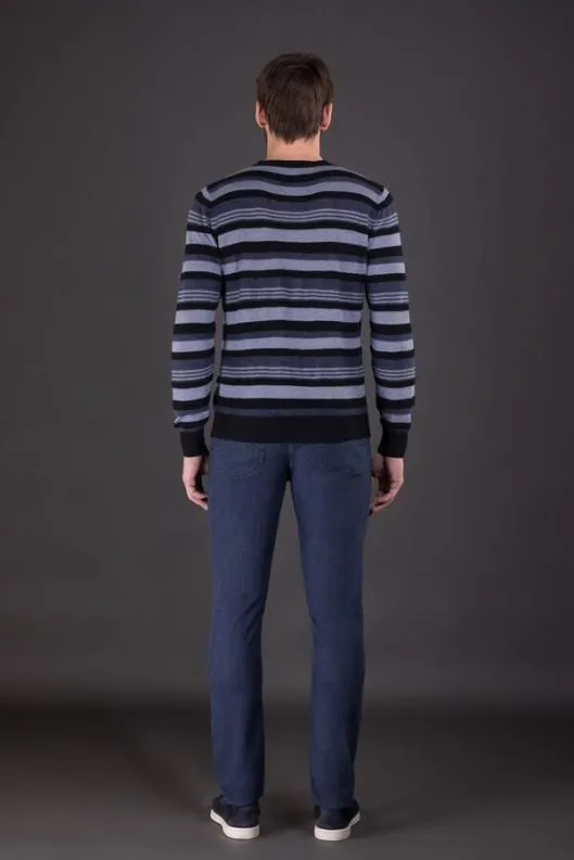 MooRER Knitwear Men ELMERRHA Indaco