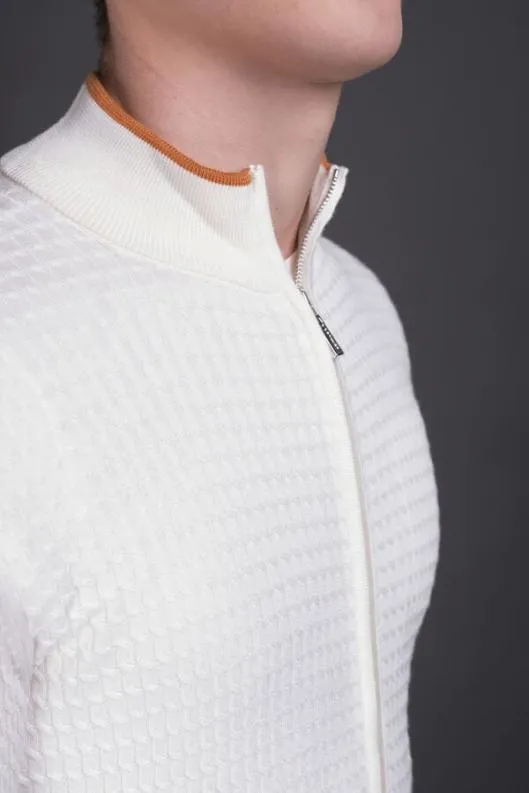 MooRER Knitwear Men ORSONKIB Biancoarancio