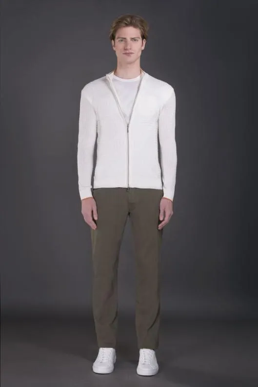 MooRER Knitwear Men ORSONKIB Biancoarancio