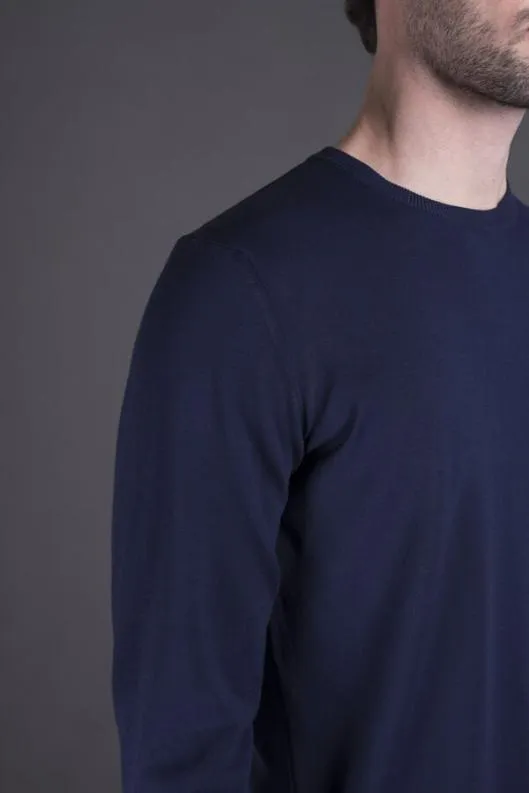 MooRER Knitwear Men ORVIETOCRE Navy