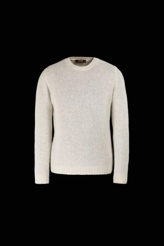 MooRER Knitwear Men ORVIETOEXP Bianco