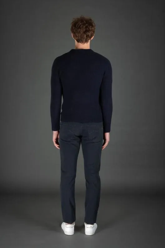 MooRER Knitwear Men ORVIETOEXP Navy