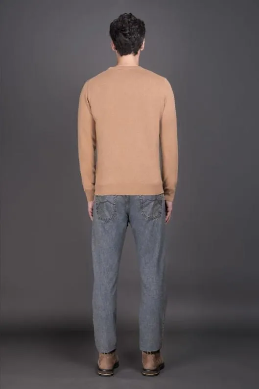 MooRER Knitwear Men ORVIETOWS5 Cammello