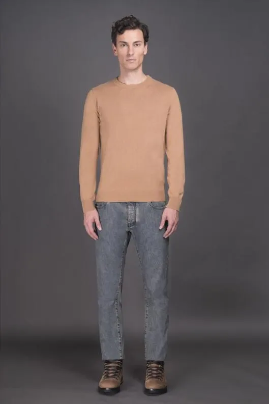 MooRER Knitwear Men ORVIETOWS5 Cammello