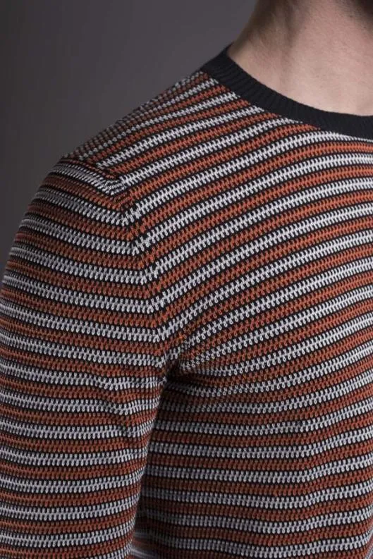 MooRER Knitwear Men PORTMANRHD Navyarancio