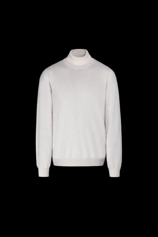 MooRER Knitwear Men TODIWS5 Bianco