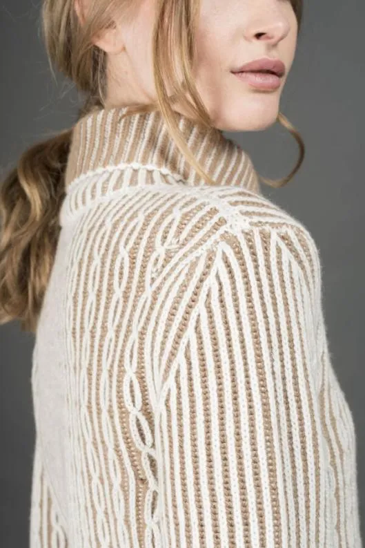 MooRER Knitwear Women ALESKABAV Biancocammello