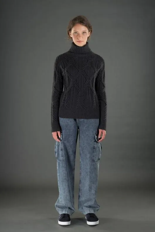 MooRER Knitwear Women ANNACWS Carbon